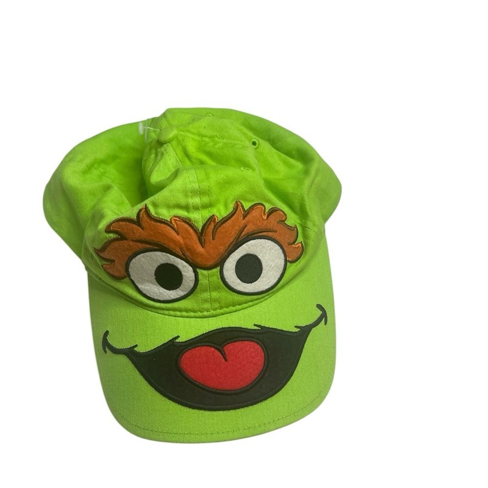 Sesame Street Baseball Cap Oscar The Grouch Embroidered Green hat
